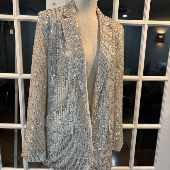 NWT Ann Taylor Loft Sequined Blazer/Jacket Sz 10 - Picture 11 of 11